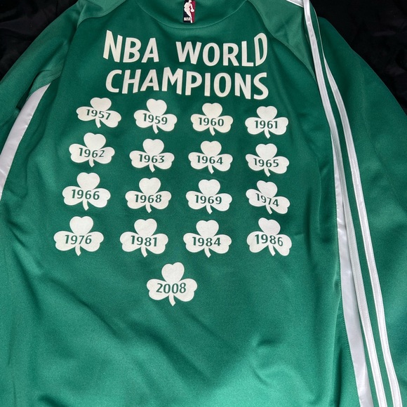 Adidas Boston Celtics anniversary edition championship jacket - Picture 6 of 8